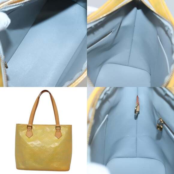 LOUIS VUITTON Monogram Vernis Houston Hand Bag Gris M91053 - Picture 10 of 13